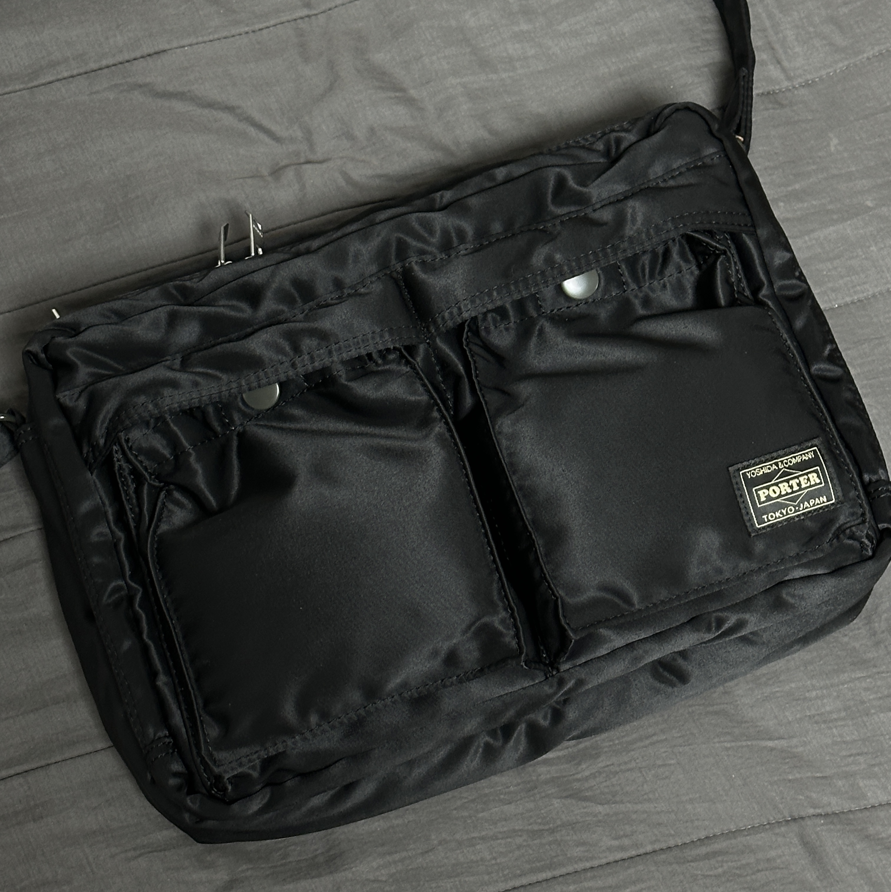Demon Slayer Kimetsu No Yaiba Nichirin Sword Keyring Muichiro Tokito, Porter All New Tanker Sling Bag Zip L Black 착용 스타일 - 2