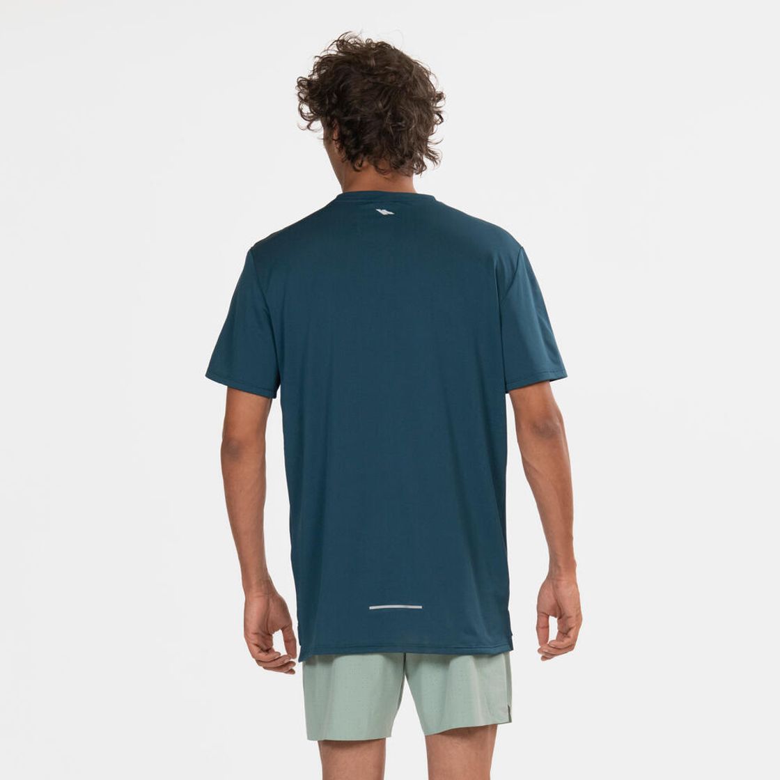 데카트론 남성 러닝 반팔 티 런 드라이 500 틸 블루(DECATHLON Men's Running Short-Sleeved T-Shirt Run Dry 500 Teal Blue) - 3