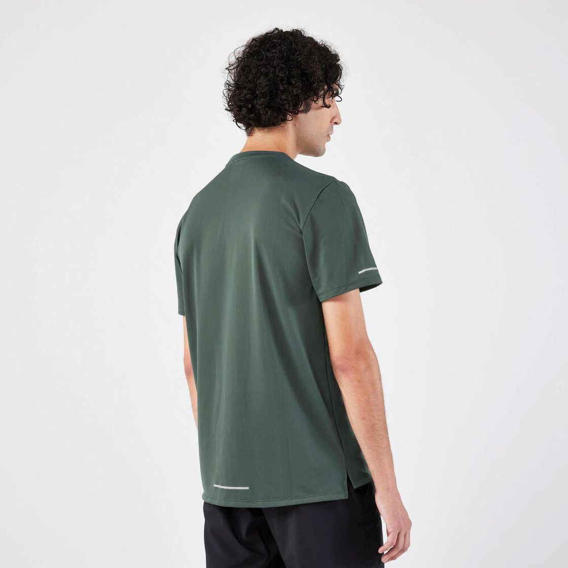 데카트론 남성 러닝 반팔 티 런 드라이 500 스모크 그린(DECATHLON Men's Running Short-Sleeved T-Shirt Run Dry 500 Smoke Green) - 4