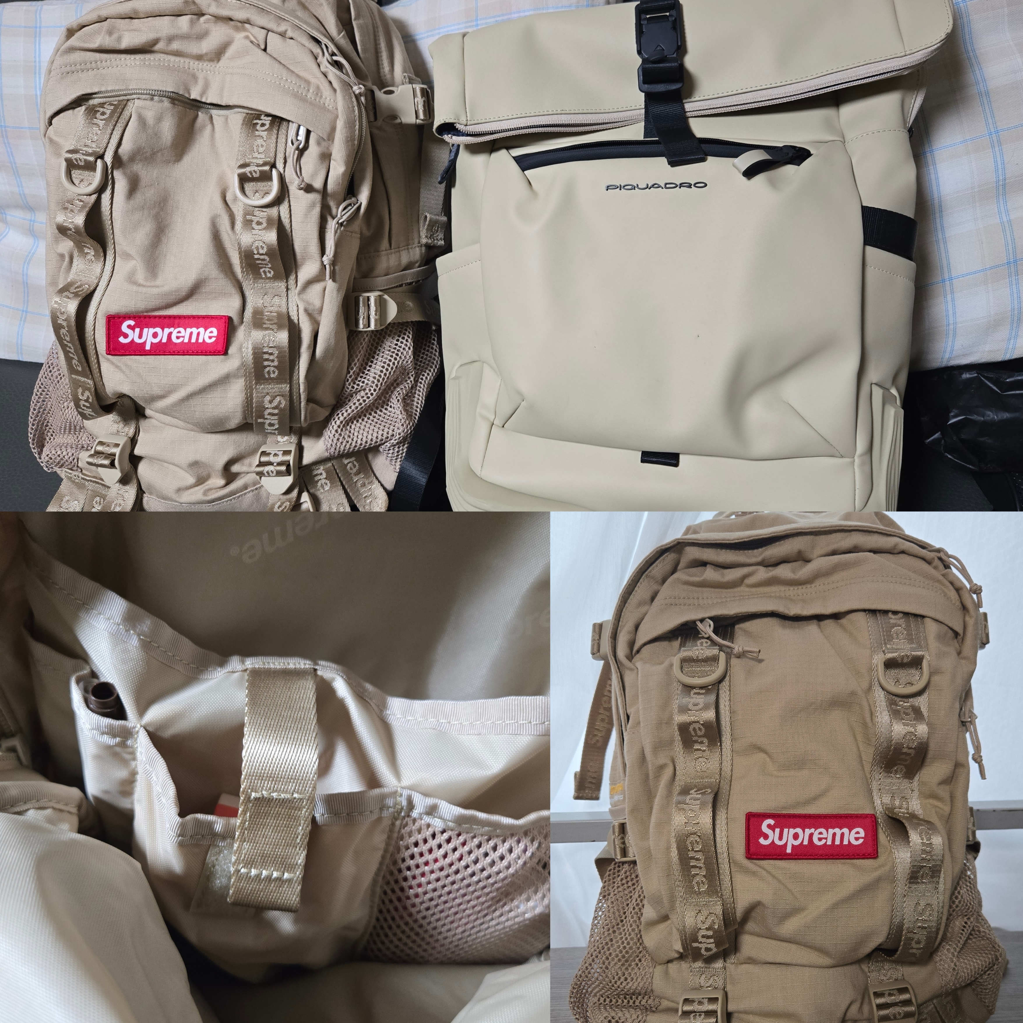 Supreme Backpack Tan - 26SS 착용 스타일