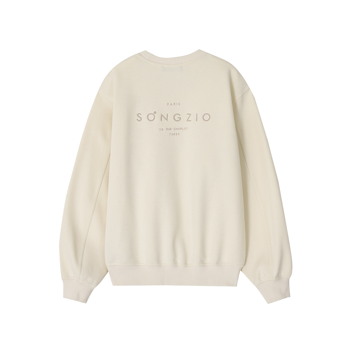(W) 송지오 오리진 파리 스웻셔츠 크림((W) SONGZIO Origin Paris Sweatshirt Cream) - 2
