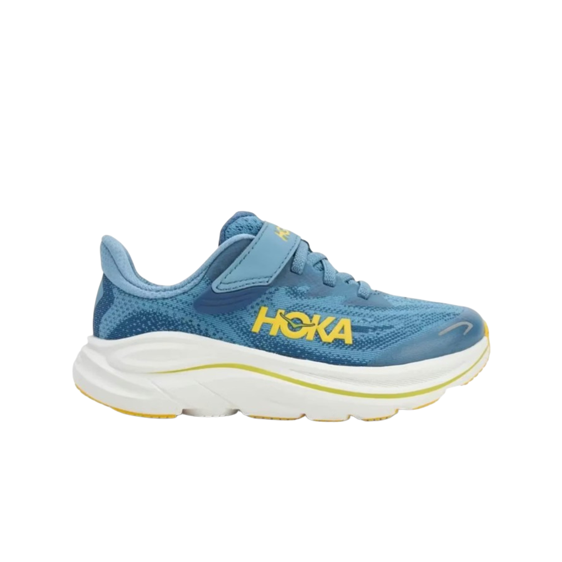 1168873-ALF (Kids) Hoka Clifton 10 Alpine Blue Foggy Night
