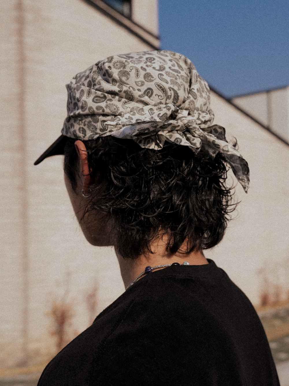 디아더생츄어리 반다나 캡 페이즐리 아이보리(THE ATHER SANCTUARY Bandana Cap Paisley Ivory) - 5