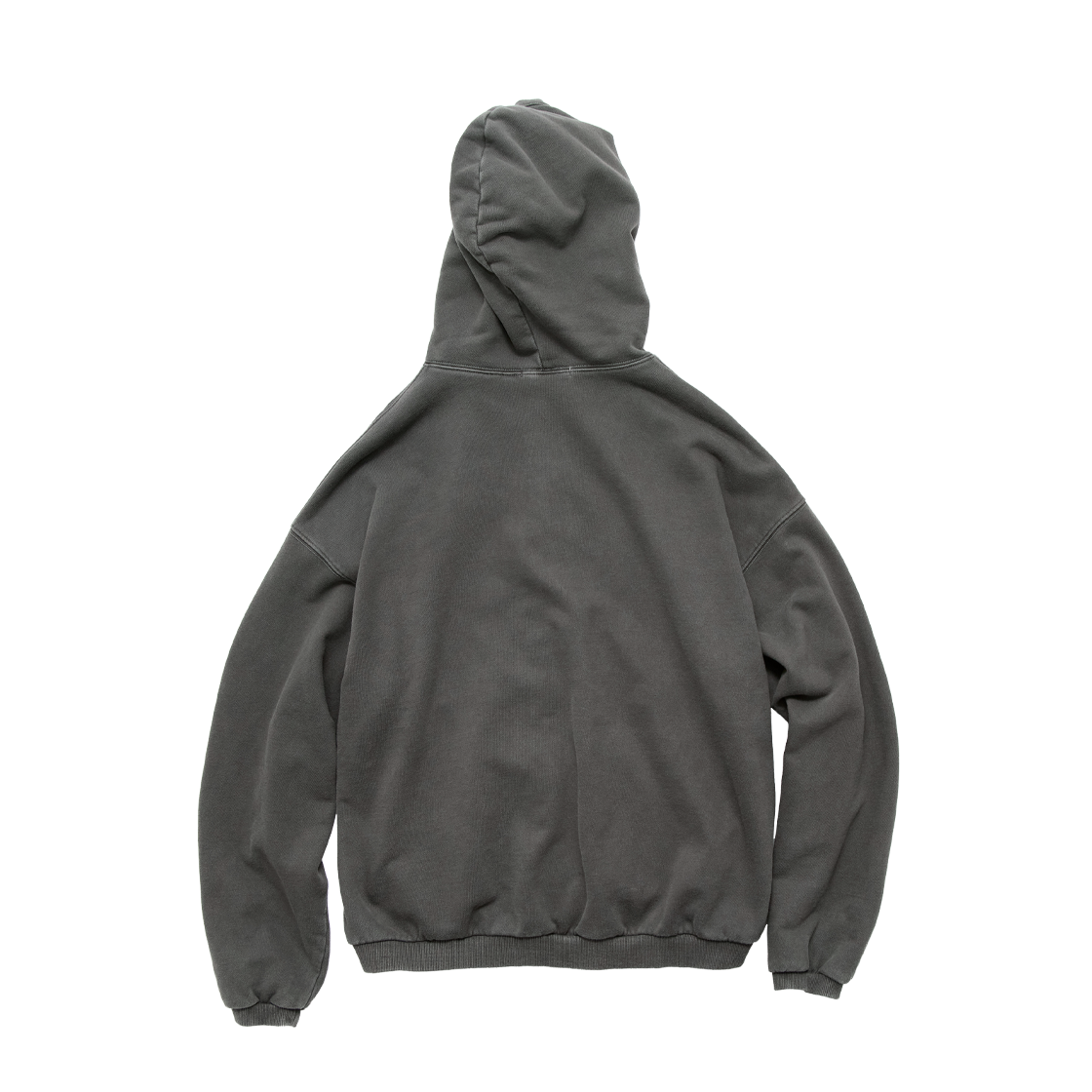 폴리테루 휴먼인덱스 휴먼 오버다이드 집 후디 딥 그레이(Polyteru Human Index Human Overdyed Zip Hoodie Deep Gray) - 2