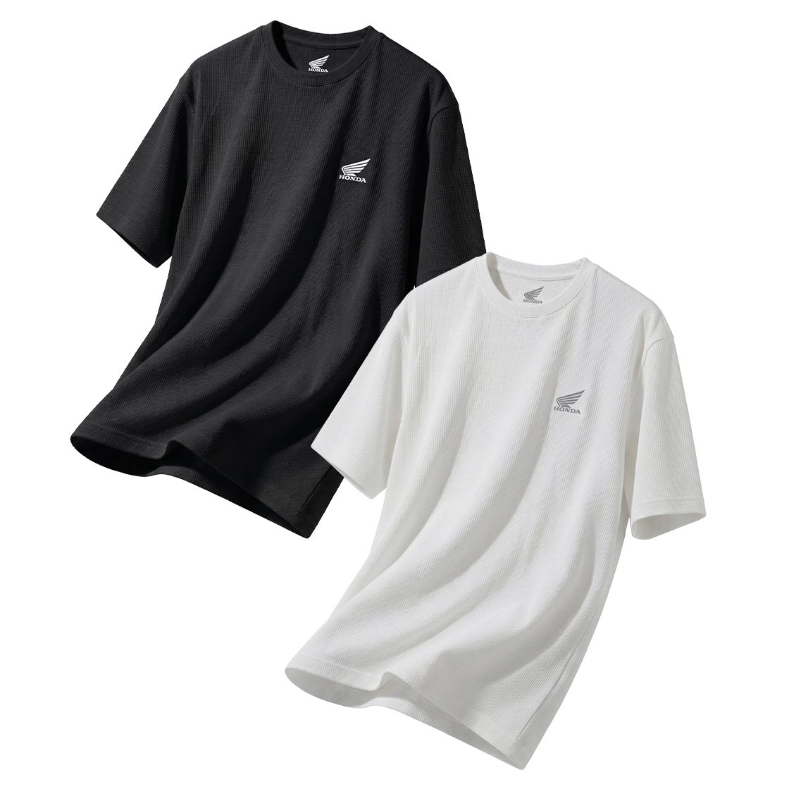HGM9SS332AWB Honda [2Pack] Speed Cool Mesh Short Sleeve White & Black