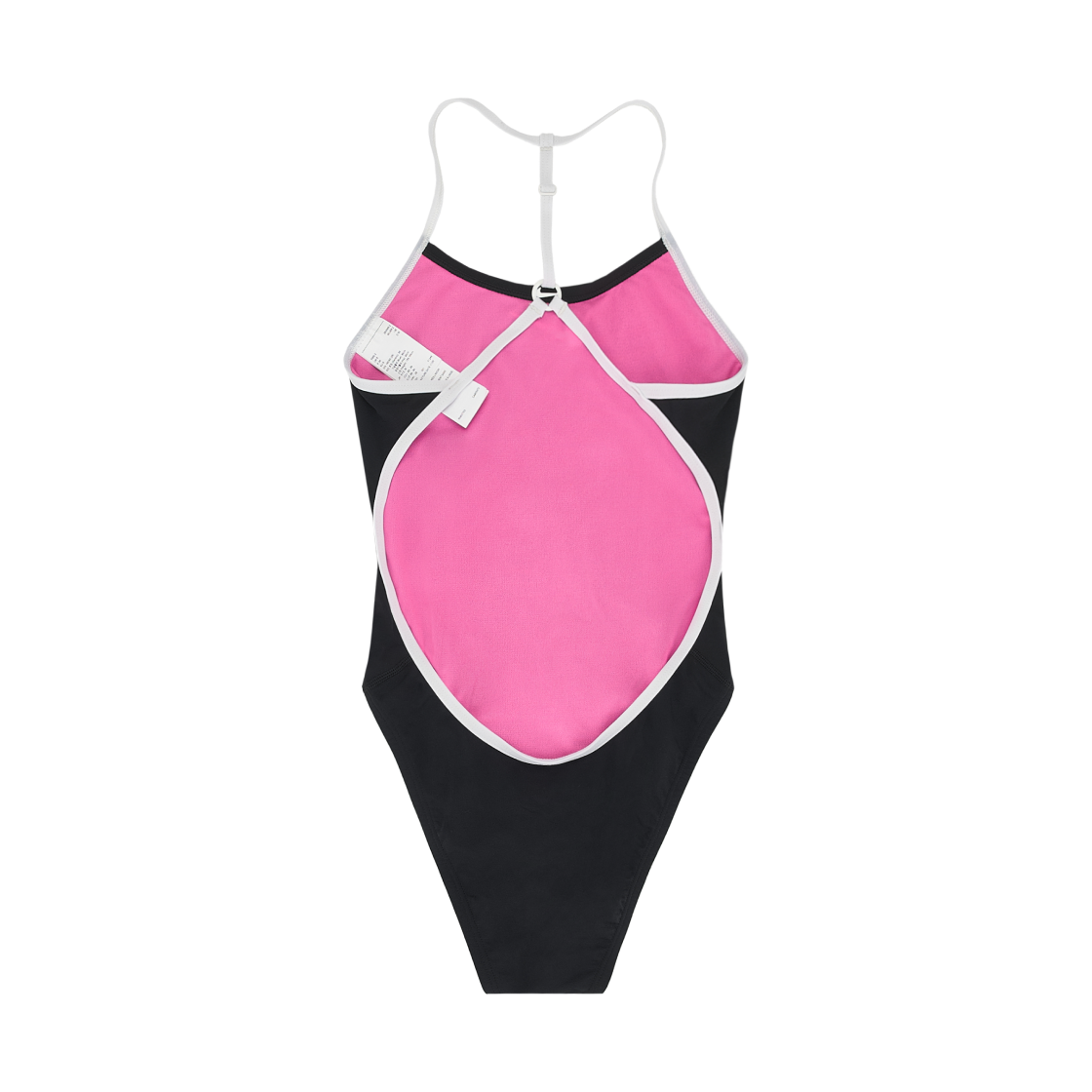 (W) 나이키 스윔 어드저스터블 솔리드 T-백 하이컷 블랙((W) Nike Swim Adjustable Solid T-Back High Cut Black) - 2