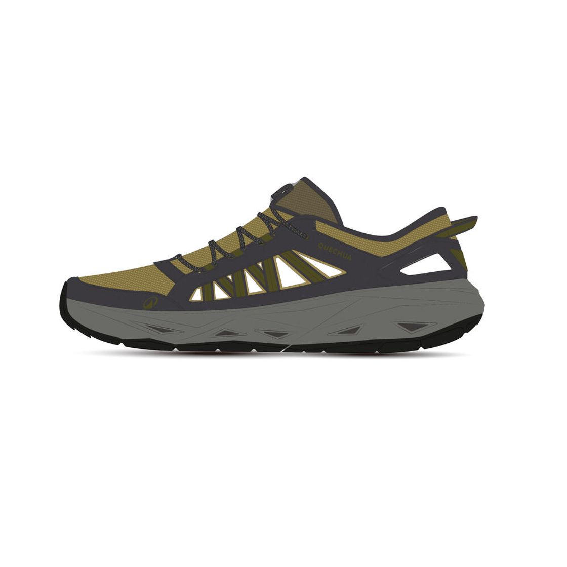 데카트론 남성 아쿠아 하이킹 샌들 NH900 맹그로브 카키(DECATHLON Men's Aqua Hiking Sandals NH900 Mangrove Khaki) - 2