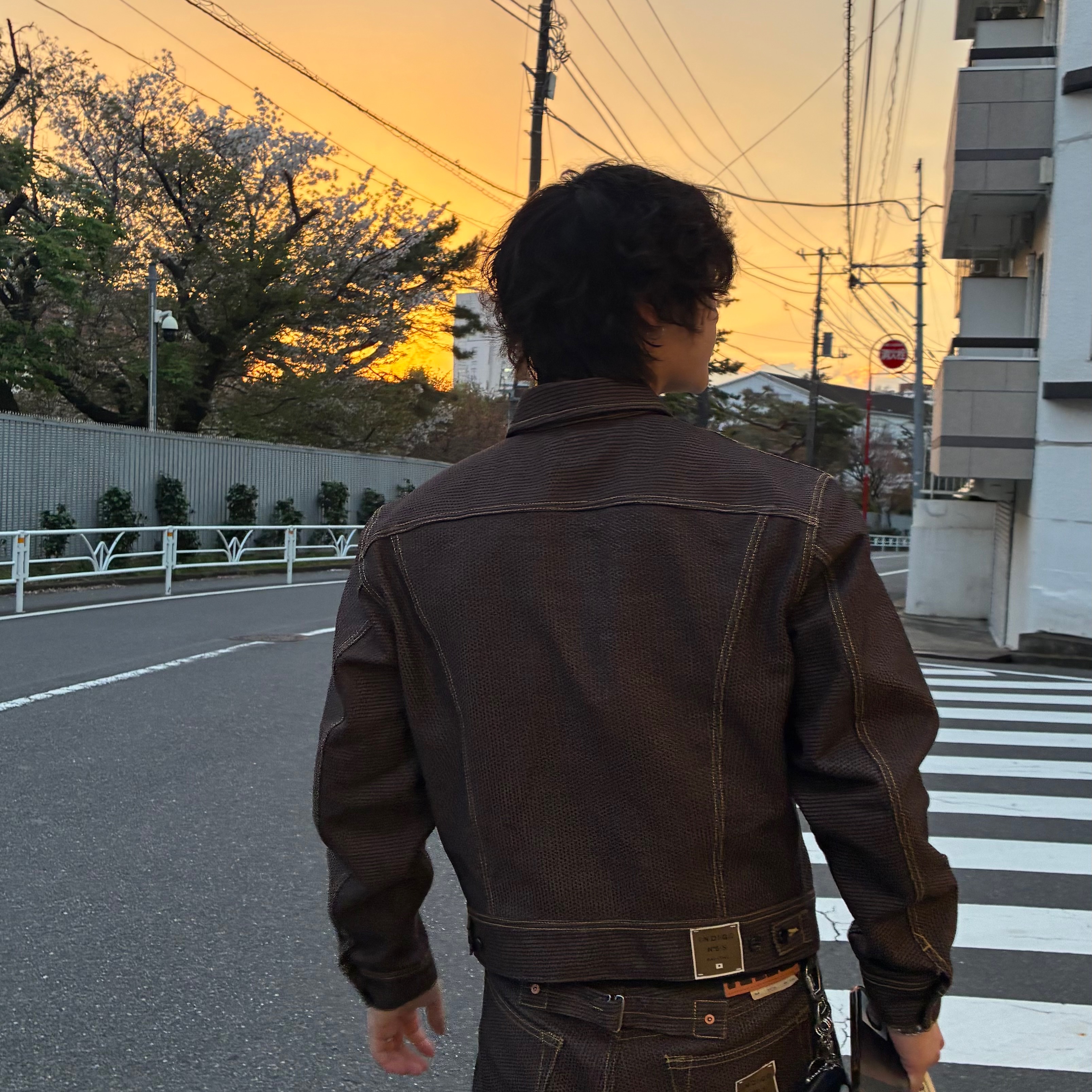 Kapital No.5 Century Denim Westerner Jacket Brown, Kapital Century Denim Westerner Long Jacket N5S Brown 착용 스타일 - 4