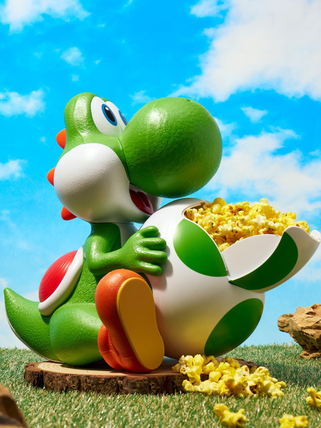 CGV x Super Mario Yoshi Popcorn Bucket 착용 스타일 - 2