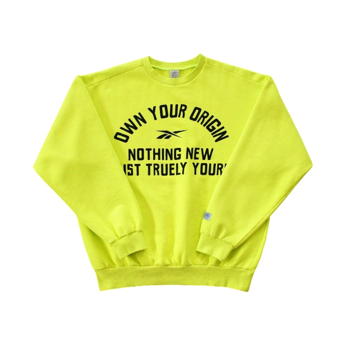 컬렉트 피시스 x 리복 OYO 스웨트셔츠 네온 그린 네온(Collect Pieces x Reebok OYO Sweatshirts Neon Green Neon)