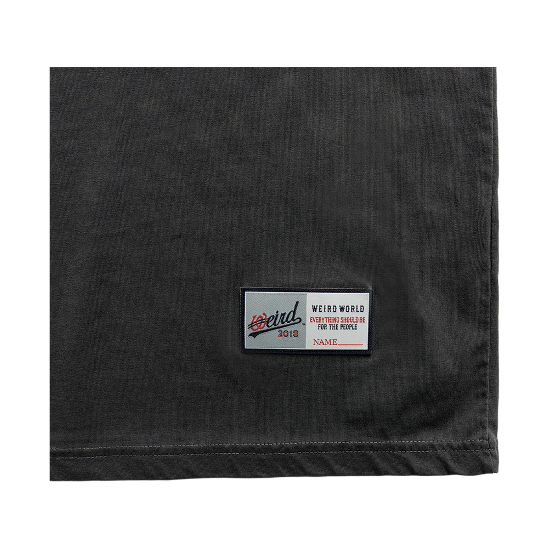 위얼드월드 하트 타워 피그먼트 티셔츠 차콜(Weird World Heart Tower Pigment T-shirt Charcoal) - 5