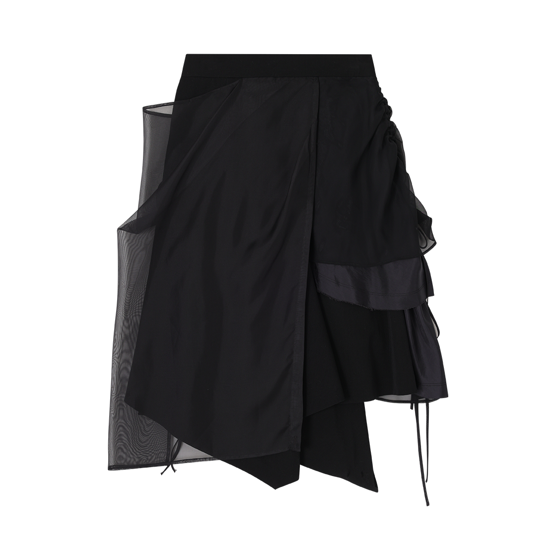 (W) 송지오 컬렉션 바이어스 드레이프 스커트 블랙((W) SONGZIO COLLECTION Bias Drape Skirt Black) - 2