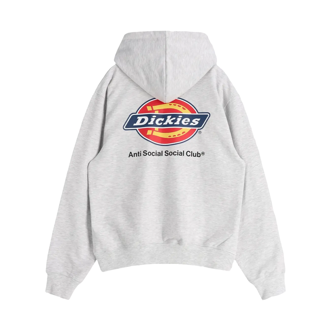 안티 소셜 소셜 클럽 x 디키즈 로고 후드 헤더 그레이