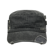 MAINBOOTH Patchwork Military Cap Charcoal