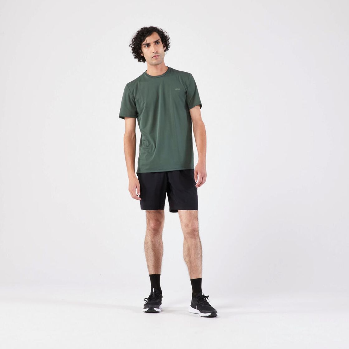 데카트론 남성 러닝 반팔 티 런 드라이 500 스모크 그린(DECATHLON Men's Running Short-Sleeved T-Shirt Run Dry 500 Smoke Green) - 2