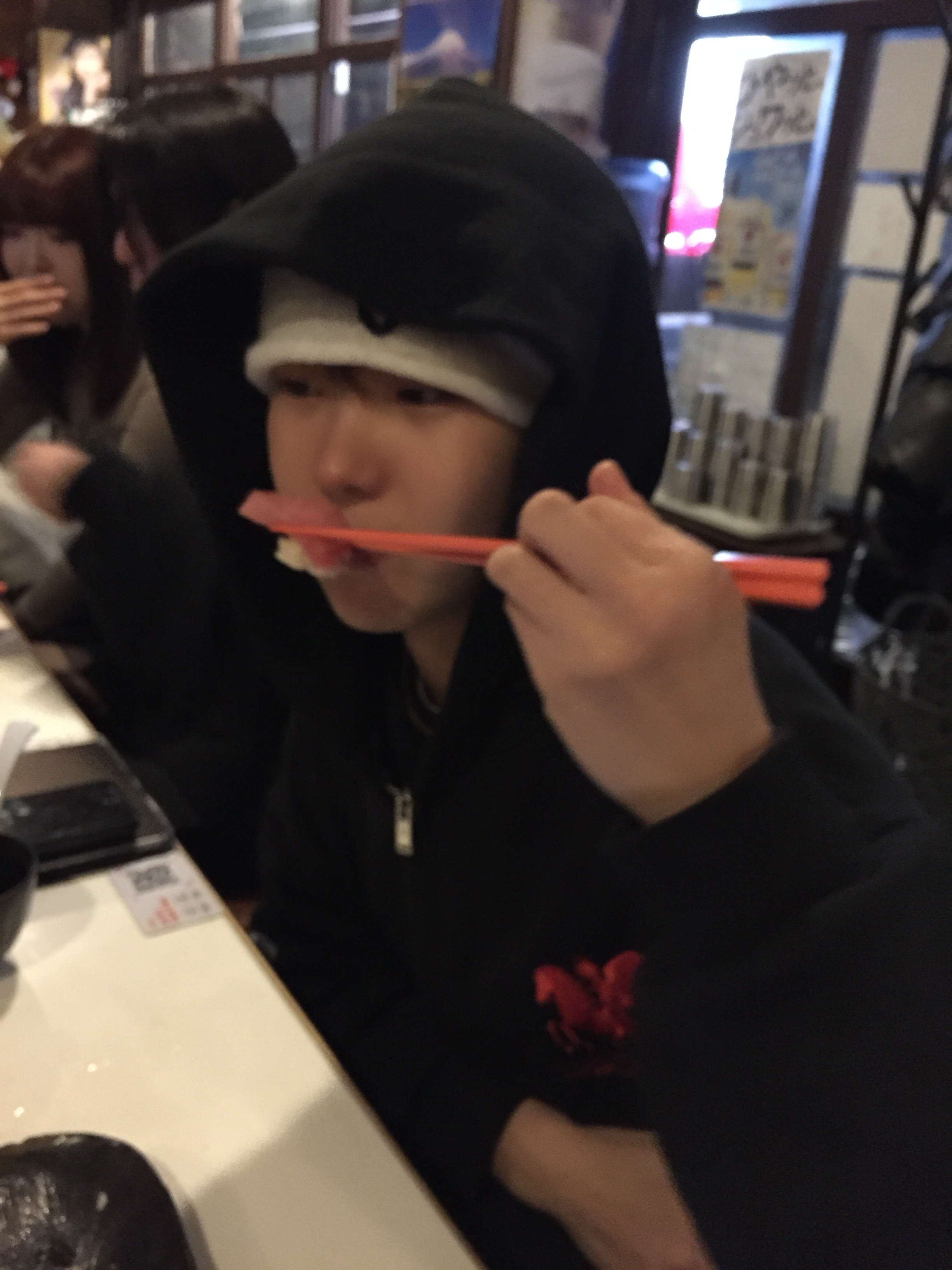 PACOSPLY Falling Angel Zip Up Hoodie Black, Nike x Stussy Washed Fleece Pants Black (FN5235-010) 착용 스타일 - 2