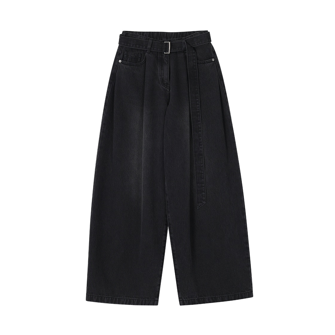 WI2PT242BK (W) SONGZIO Wide Belted Denim Black