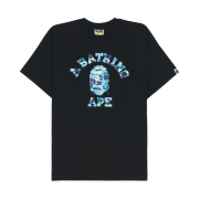 BAPE ABC Camo College T-Shirt Black Blue