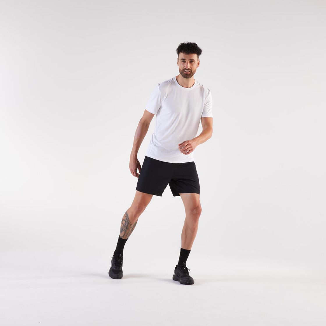 데카트론 남성 러닝 반팔 티 런 100 울트라 화이트(DECATHLON Men's Running Short-Sleeved T-Shirt Run 100 Ultra White) - 6