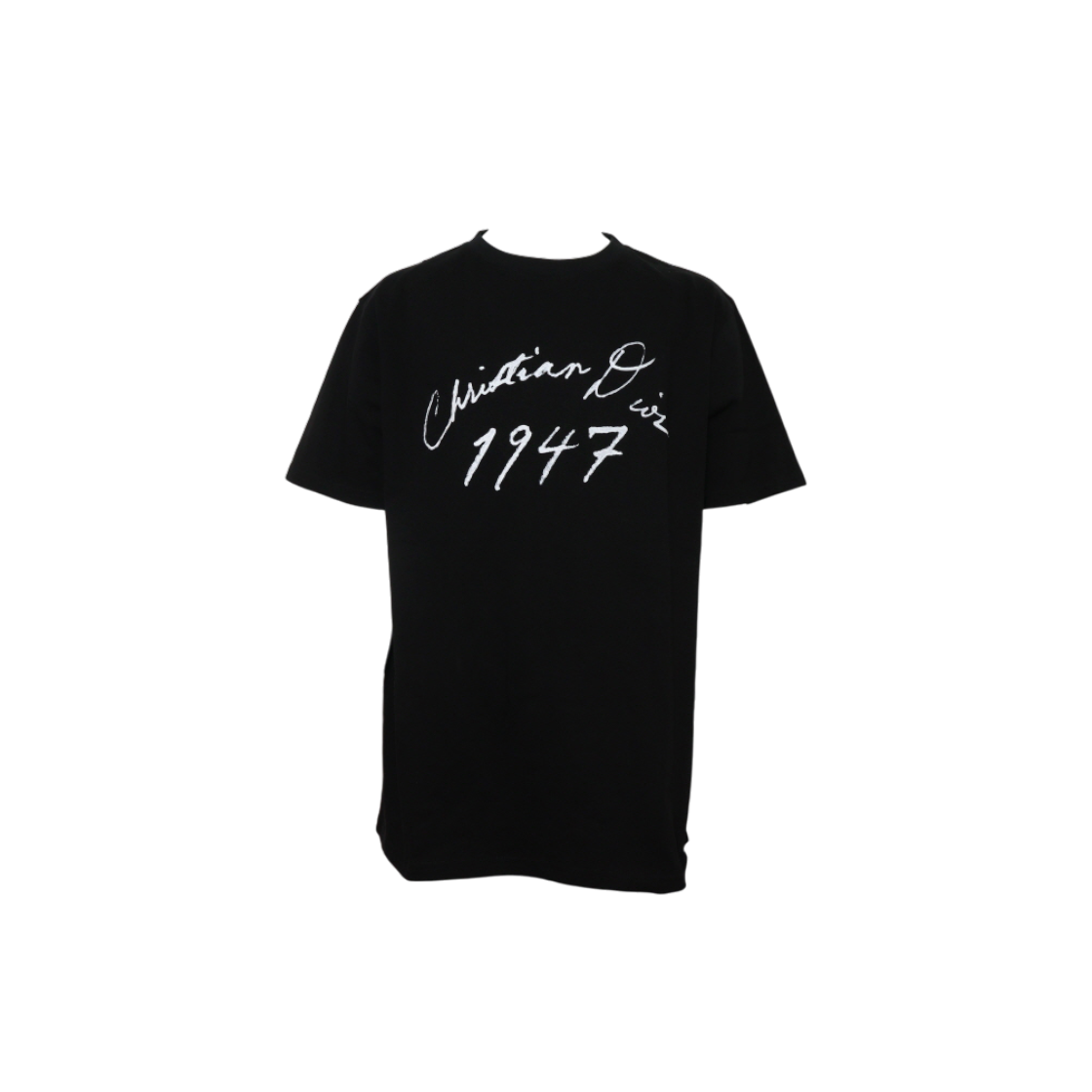 IT29Q98BPVMH Dior 1947 Black Cotton White Logo Unisex T-Shirt