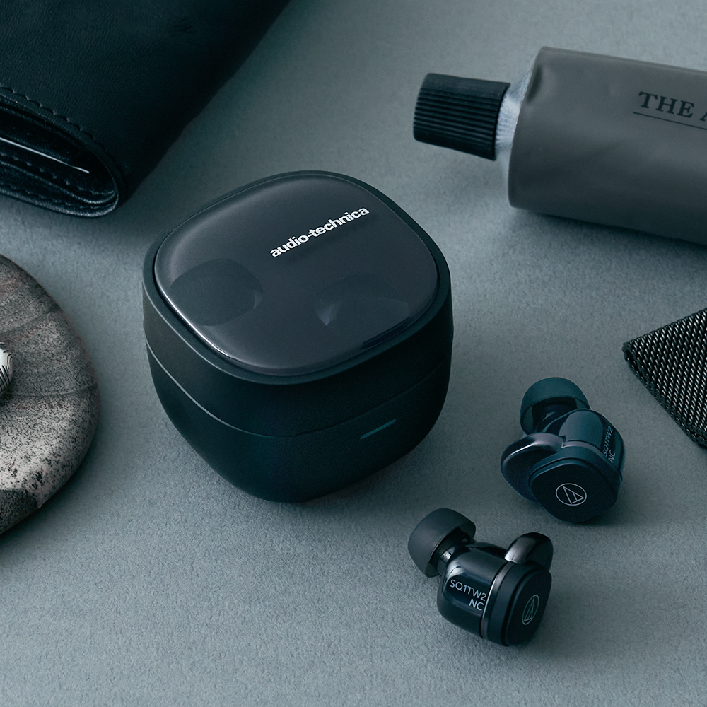 오디오테크니카 ATH-SQ1TW2NC 소형 완전 무선 블루투스 이어폰 블랙(Audio-Technica ATH-SQ1TW2NC Wireless Earbuds Black) - 3