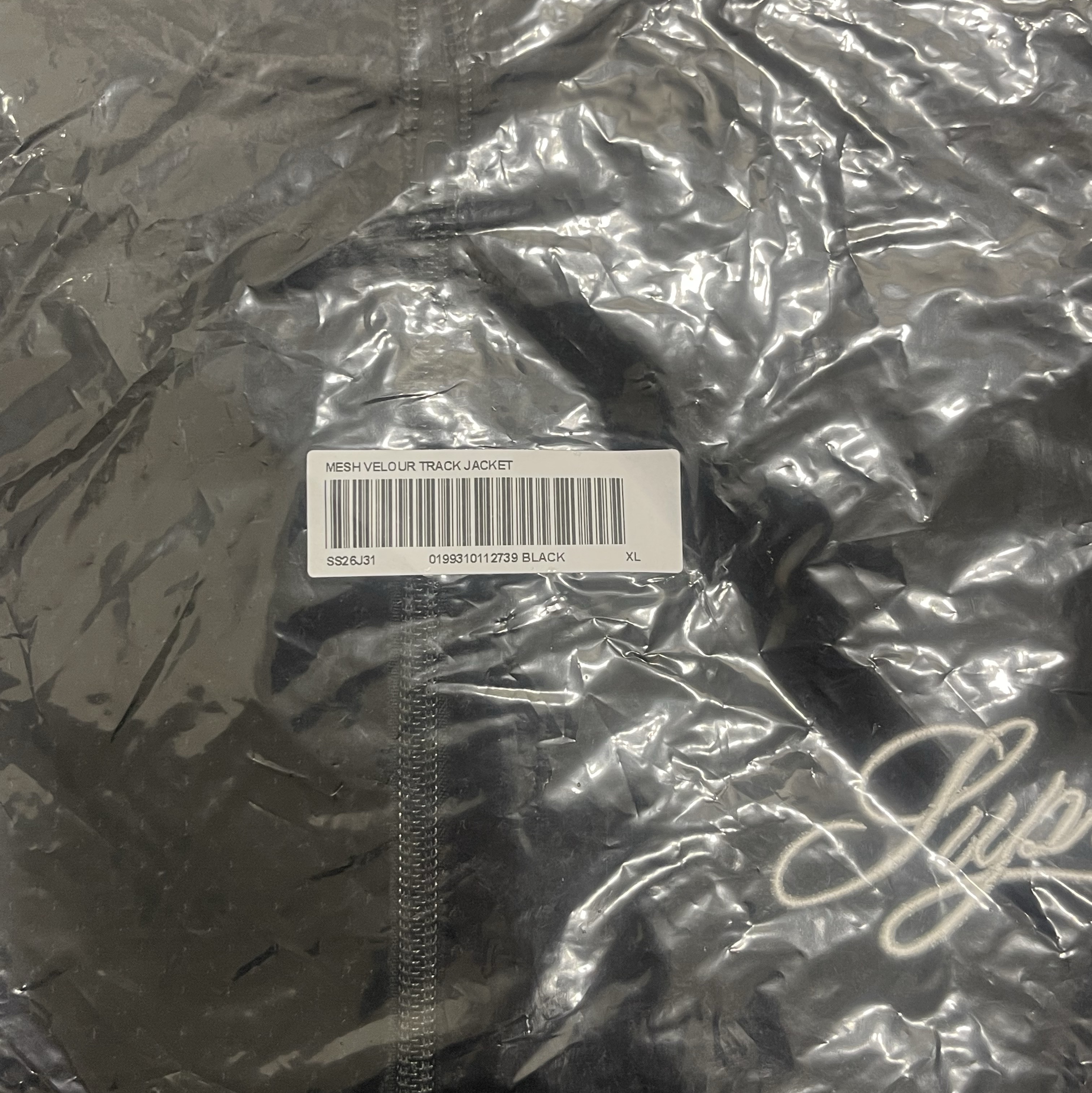 Supreme Velour Mesh Track Jacket Black - 26SS 착용 스타일 - 5