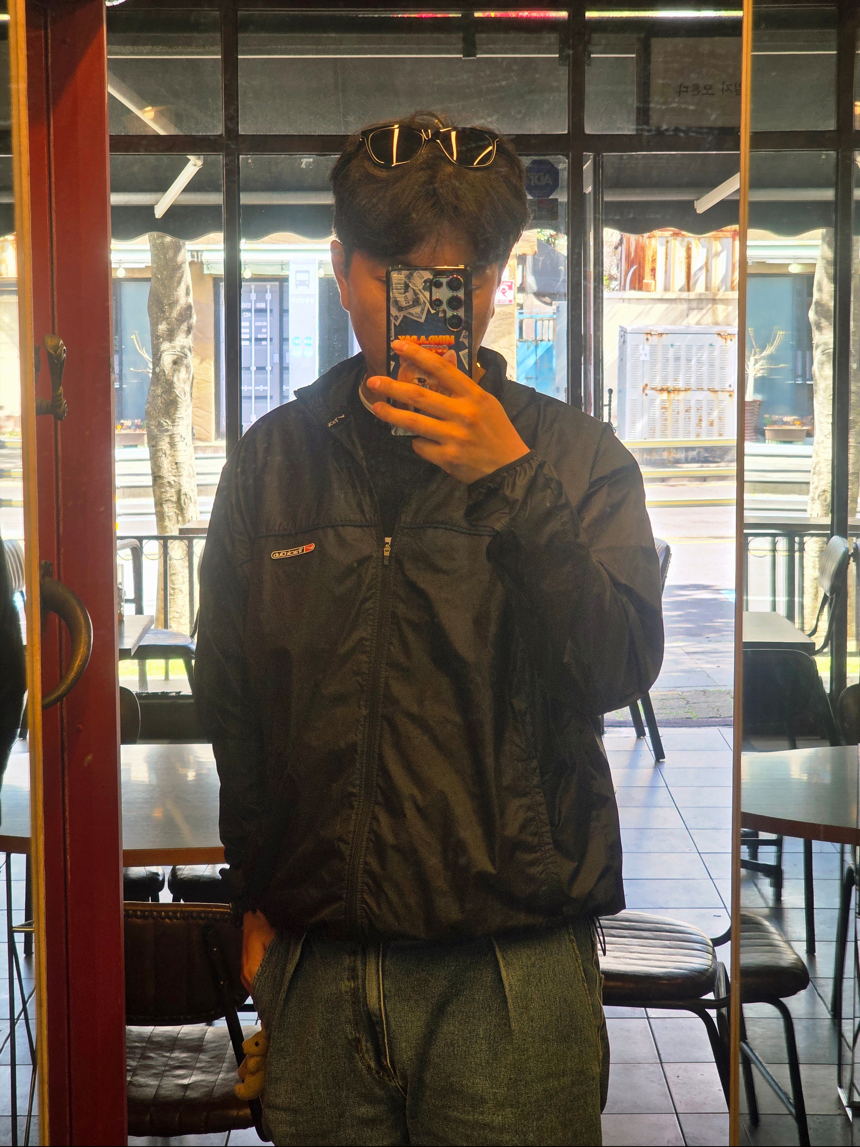 Nike Track Club Storm-Fit Running Jacket Black - Asia 착용 스타일 - 1