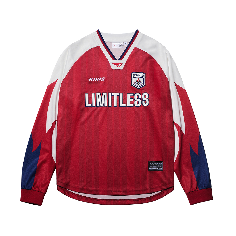 빠더너스 x T1 롱슬리브 져지 레드(BDNS x T1 Long Sleeve Jersey Red) - 1