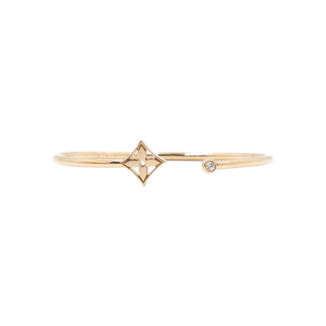 IT7VPIHU4H7M Louis Vuitton Q95531 18K Yellow Gold 1P Diamond Idylle Blossom Twist Bracelet