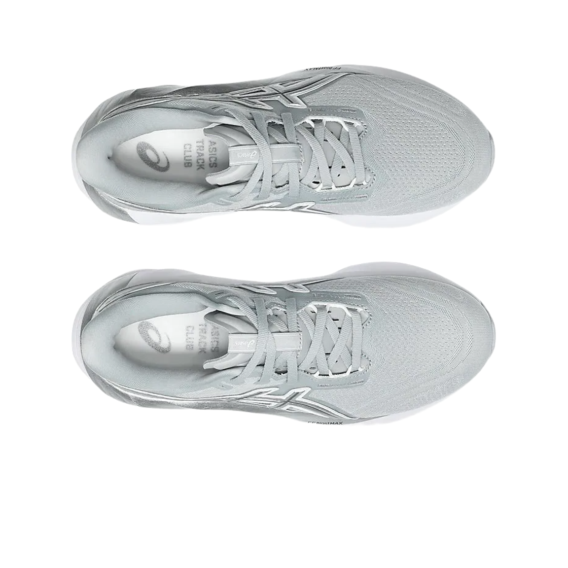 (W) 아식스 노바블라스트 5 아식스 트랙 클럽 피드몬트 그레이 퓨어 실버((W) Asics Novablast 5 Asics Track Club Piedmont Grey Pure Silver) - 2