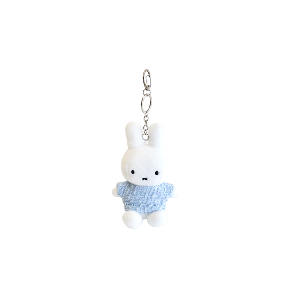 매니어리틀 트위드 입은 미피 키링 스카이블루(Many a Little MIFFY Tweed Keychain Sky Blue)