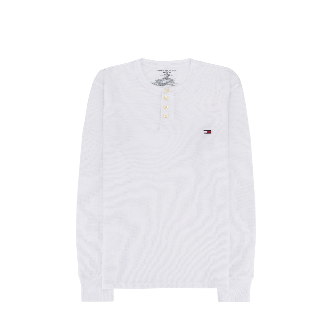 타미 힐피거 써멀 슬리프 헨리 롱슬리브 화이트(Tommy Hilfiger Thermal Sleep Henley Long Sleeve White)