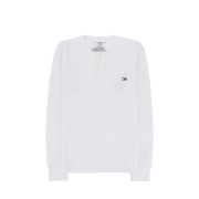Tommy Hilfiger Thermal Sleep Henley Long Sleeve White