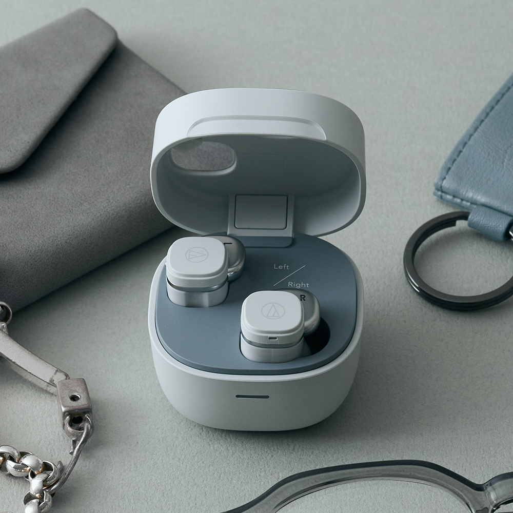 오디오테크니카 ATH-SQ1TW2NC 소형 완전 무선 블루투스 이어폰 그레이(Audio-Technica ATH-SQ1TW2NC Wireless Earbuds Gray) - 3