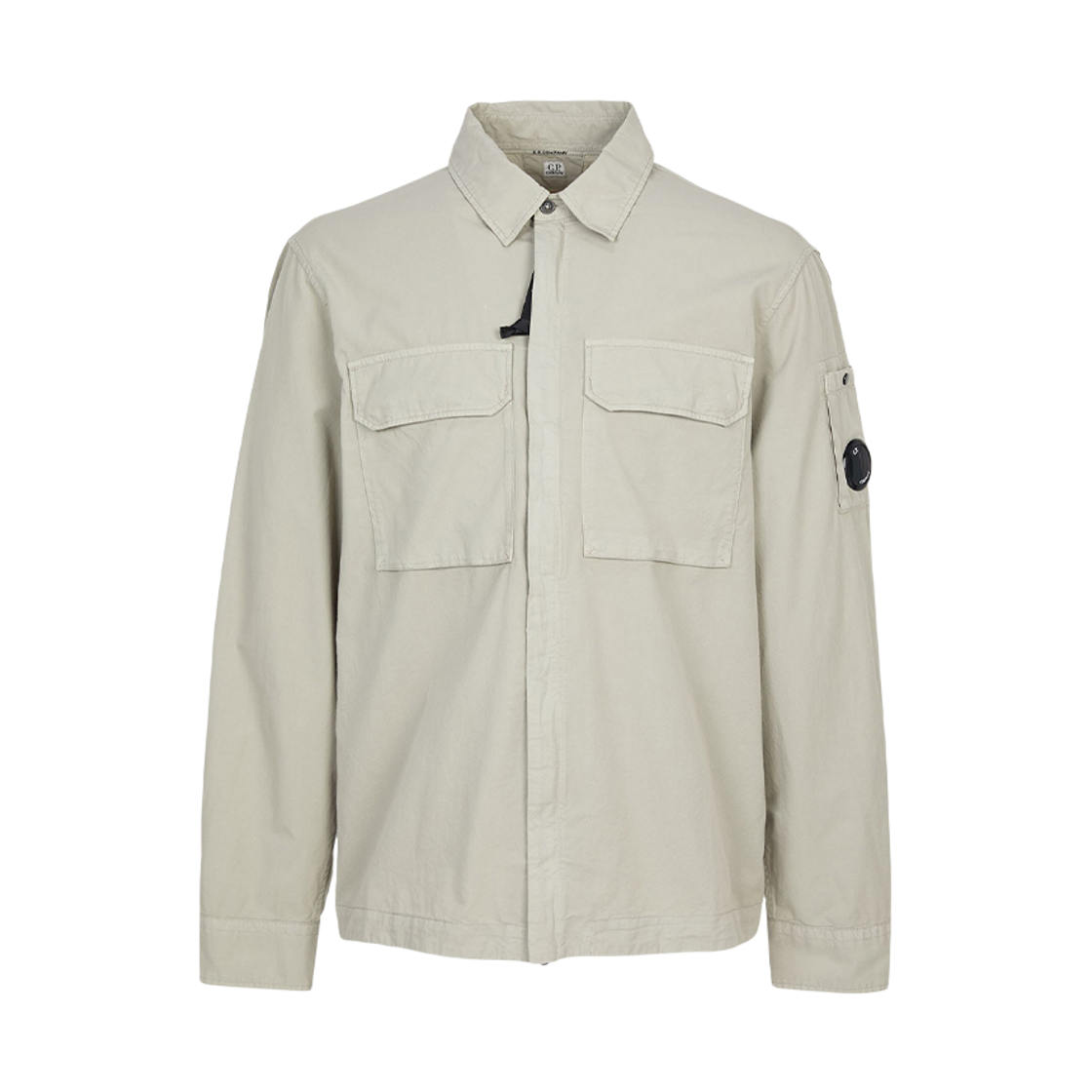 20CMOS156A110143G904 C.P. Company Chest Pocket Overshirt Dove Grey - 26SS