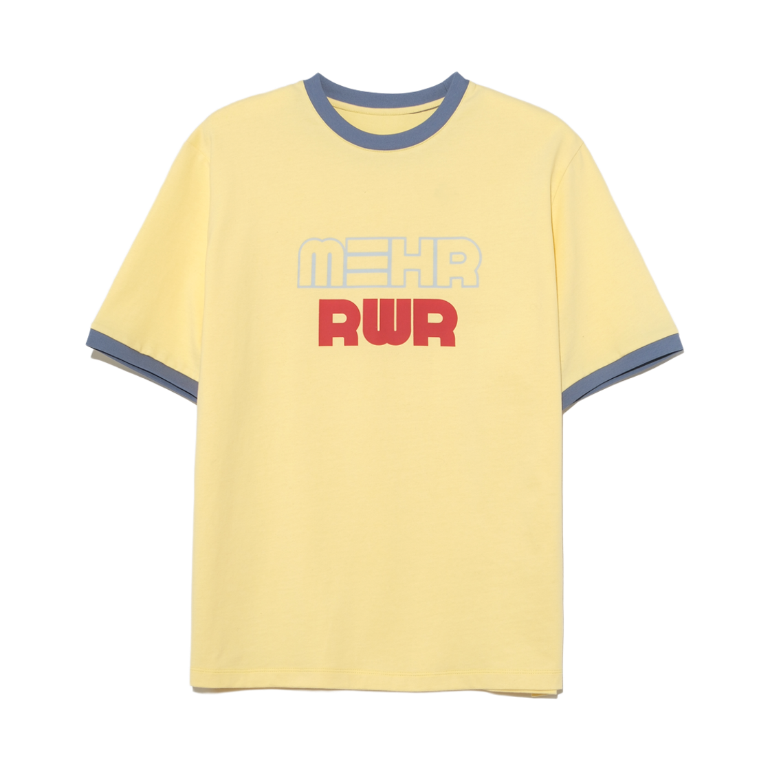 [KREAM 단독] 런위더 x 메어 링거 티셔츠 옐로우([KREAM 단독] RWR x MEHR Ringer T-Shirt Yellow)