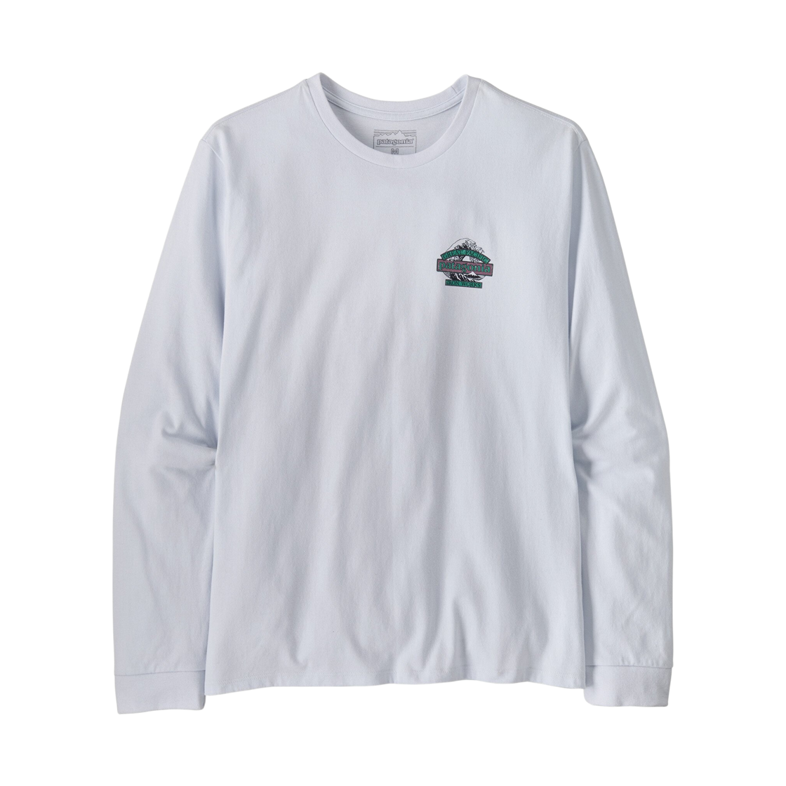 37876 Patagonia Long Sleeved Great Waves Responsibili T-Shirt White