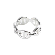 Hermes Chandal Silver Ring 53 H109507B 00