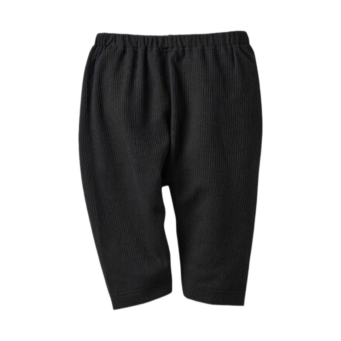 481780-09 (Kids) Uniqlo Airism Relaxed Fit Ribbed Cropped Leggings Black - JP