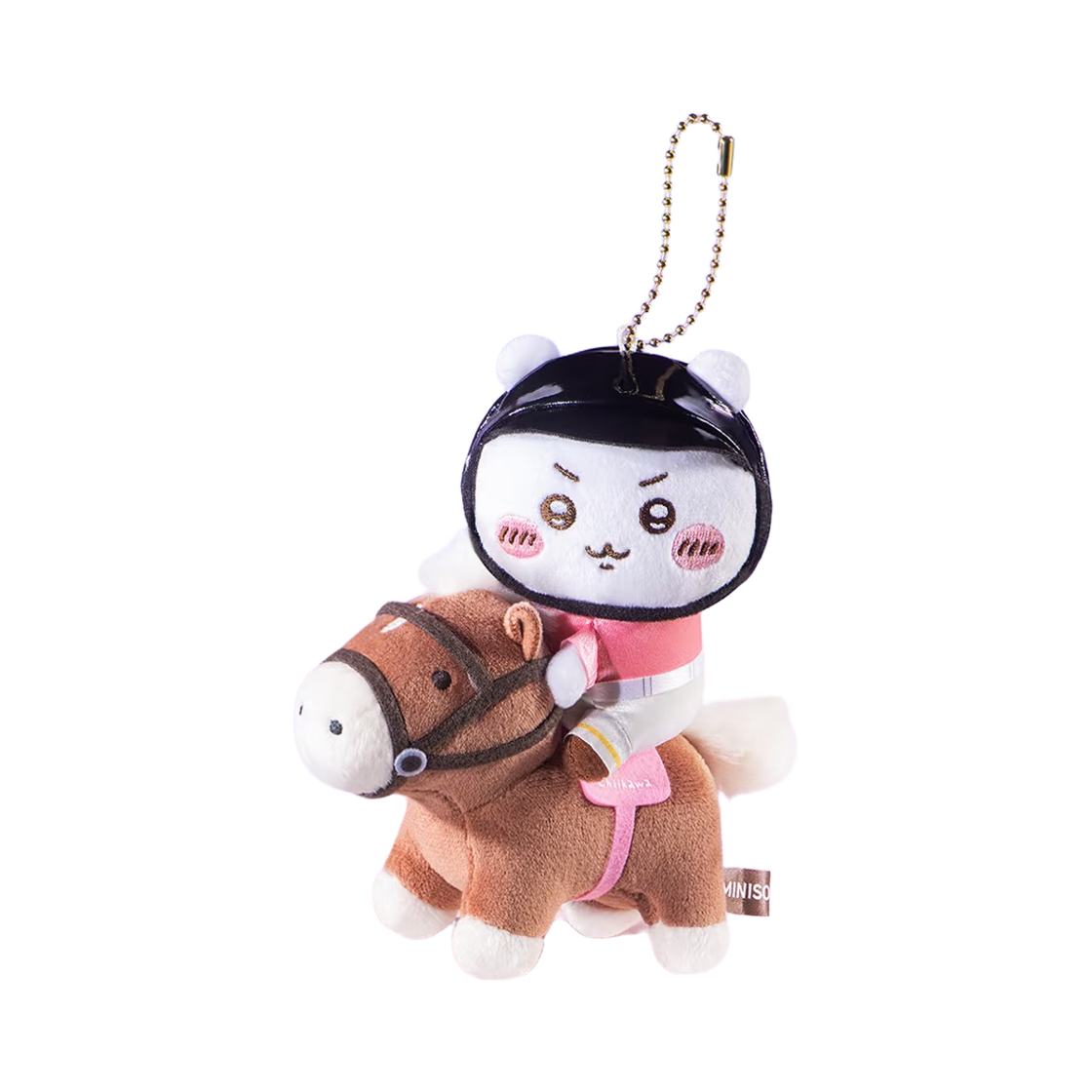 미니소 x 치이카와 승마 시리즈 인형 키링 치이카와(Miniso x Chiikawa Equestrian Series Plush Keyring Chiikawa)