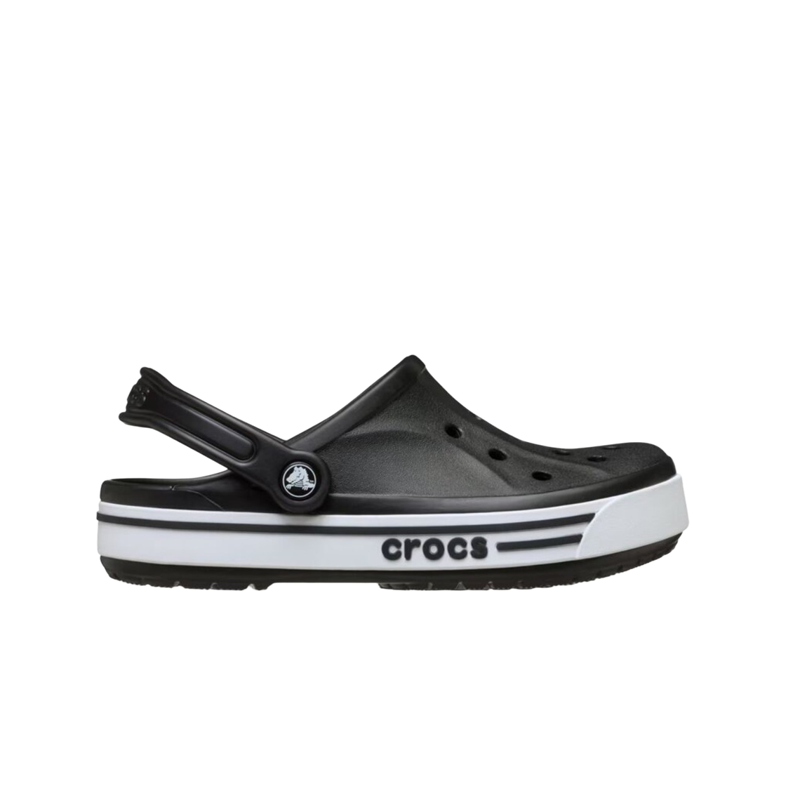 212333-066 Crocs Bayaband Sport Clog Black White