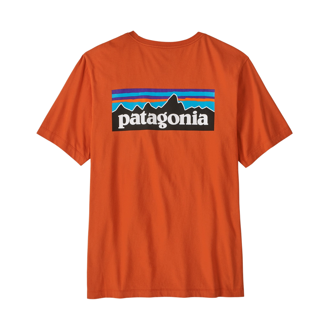 37882 Patagonia P-6 Logo T-Shirt Coal Orange