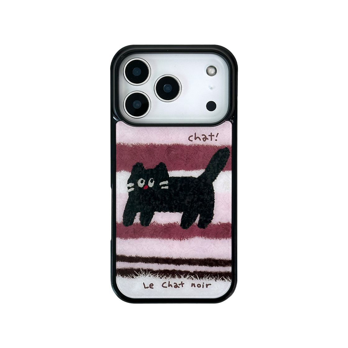 0003 NINETEENFRIDAY Fur Cat Magsafe Epoxy Case - BEIGE