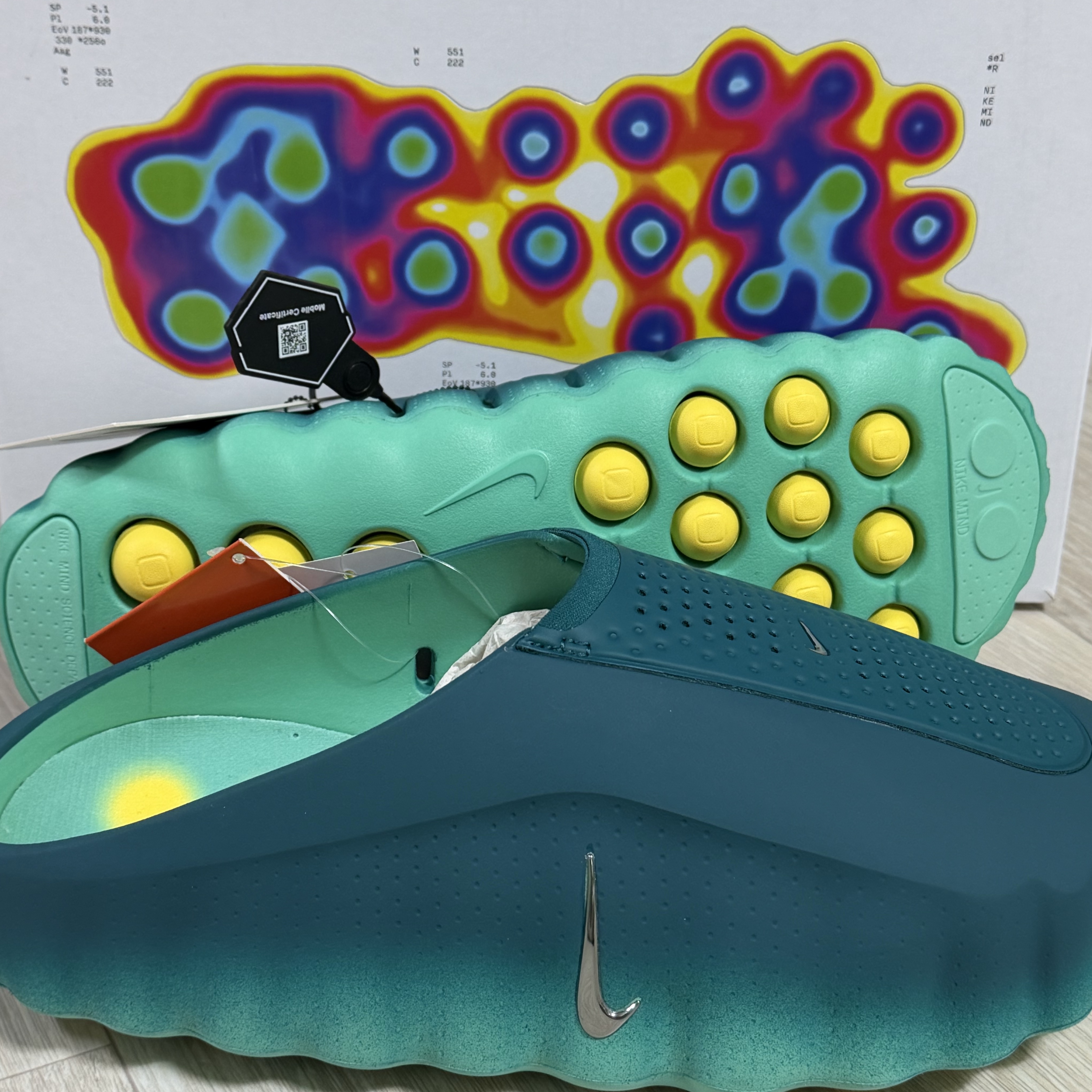 Nike Mind 001 Geode Teal Metallic Cool Grey 착용 스타일