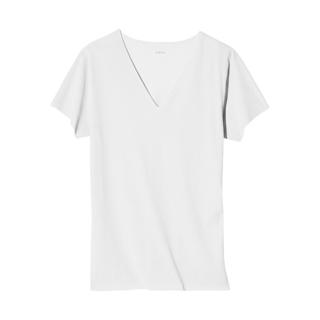 464308-00 Uniqlo Airism Deodorant Mesh V-Neck T-Shirt White - JP