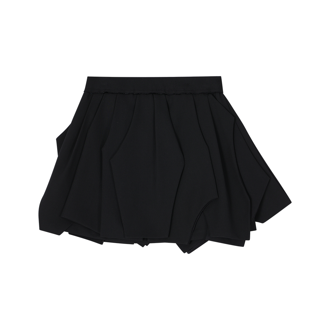 (W) 송지오 컬렉션 폴립틱 미니 스커트 블랙((W) SONGZIO COLLECTION Polyptych Mini Skirt Black) - 2