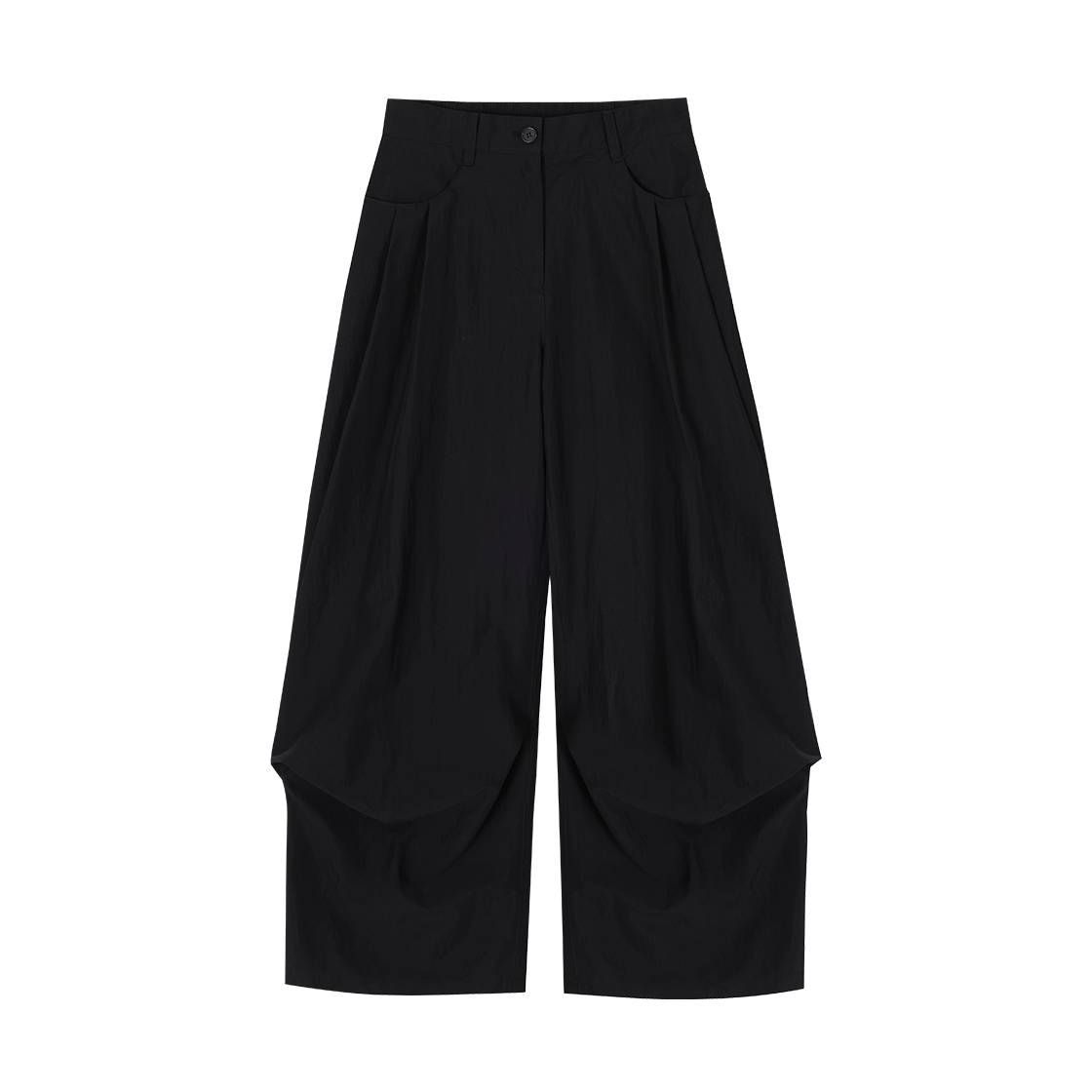 (W) 송지오 컬렉션 바이어스 드레이프 플레어 팬츠 블랙((W) SONGZIO COLLECTION Bias Drape Flare Pants Black) - 1