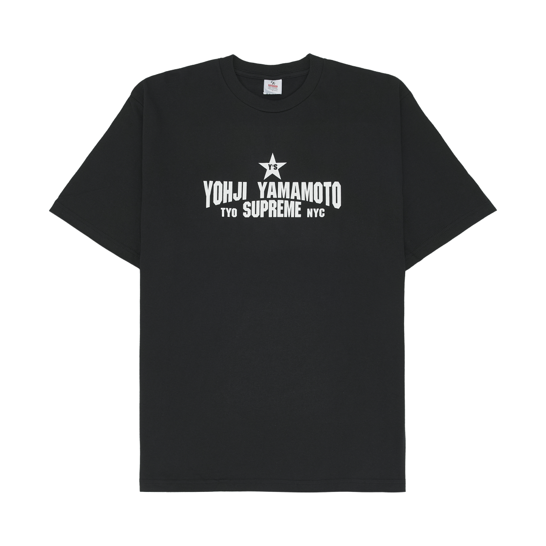 슈프림 x Y's 바이 요지 야마모토 스타 티셔츠 블랙 - 25FW(Supreme x Y's by Yohji Yamamoto Star T-Shirt Black - 25FW) - 1