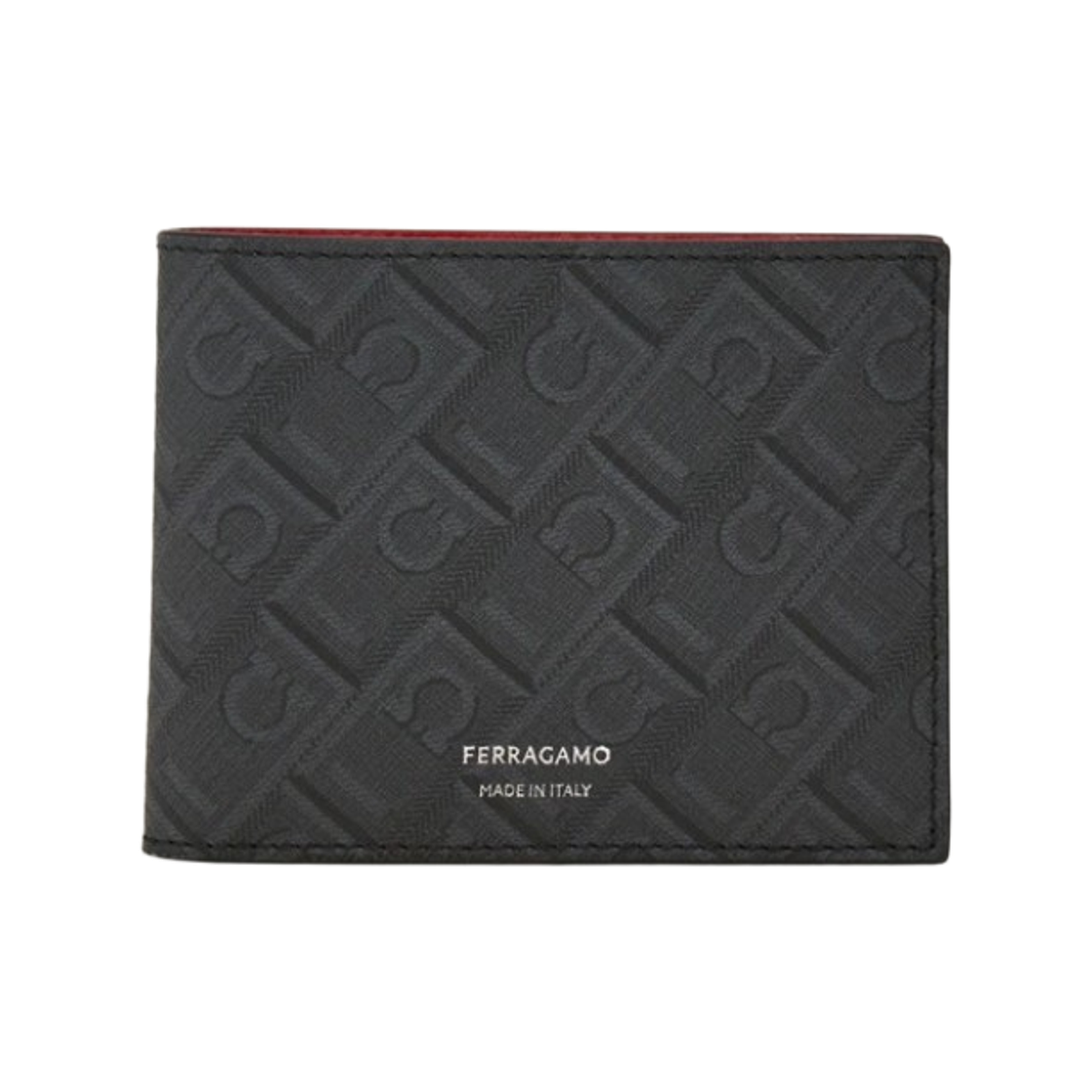 페라가모 모노그램 월렛 블랙 그레이(Ferragamo Monogram Wallet Black Grey) - 1