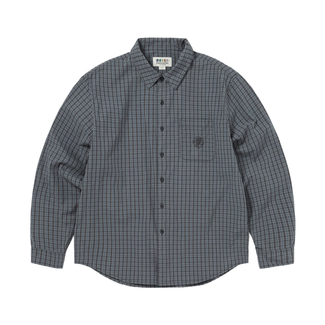 디스이즈네버댓 x 그레이트풀 데드 라이트닝 베어 체크 셔츠 오프 블랙(Thisisneverthat x Grateful Dead Lightning Bear Check Shirt Off Black) - 1